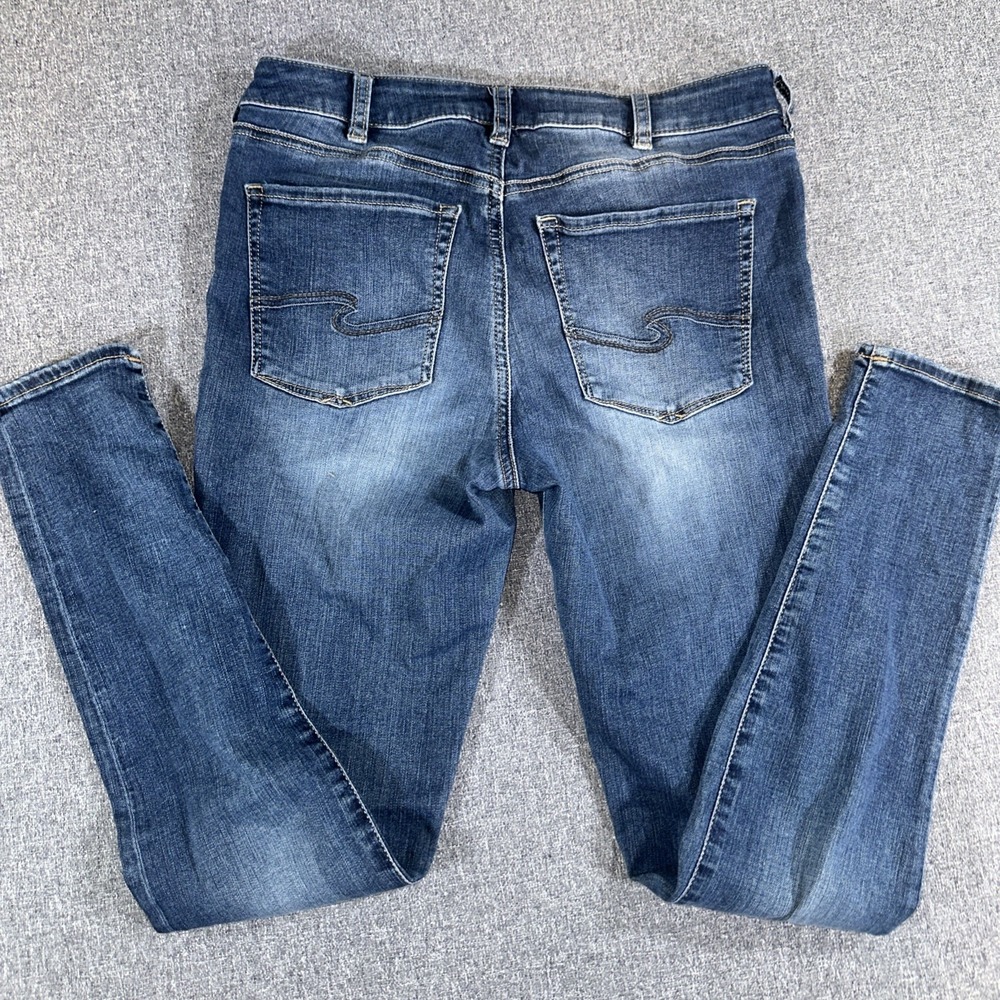 Silver Jeans Co‎ Bleeker Slim Fit Jeans W31 L29 Medium Wash Stretch Denim - Picture 7 of 7